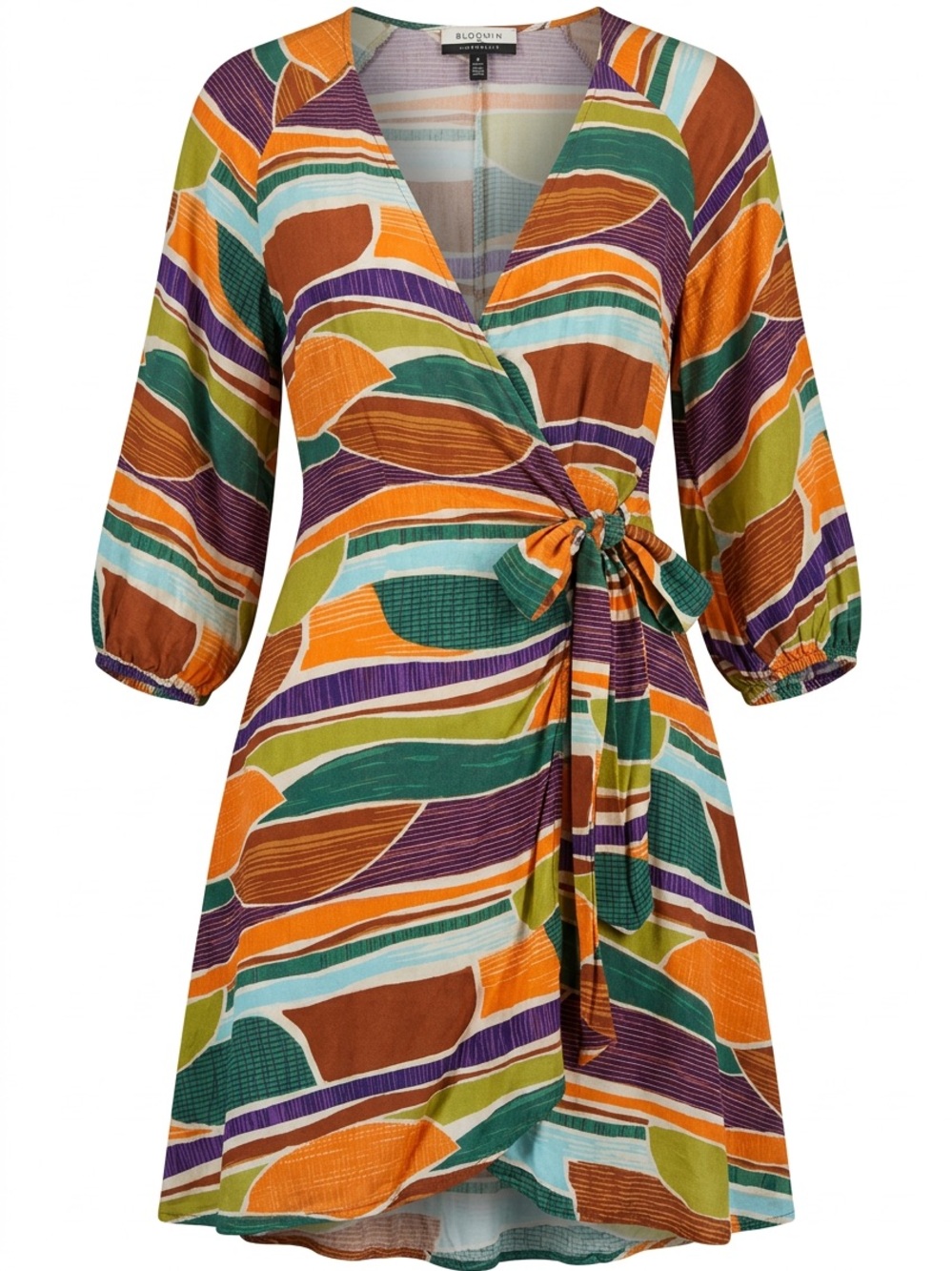 Eloquii Elements Woman’s Plus Size Printed Self-Tie Wrap Dress ‼️SIZE 14‼️